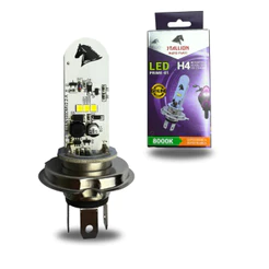 LED LAMPADA H4 MOTO CARRO 8000K STALLION EFEITO XENON AZUL ORIGINAL CAVALINHO