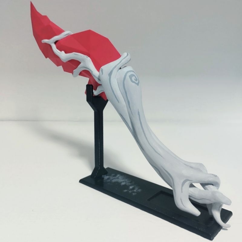 Faca Ira de Gaia Valorant + suporte de exposição decorativo colecionável impressão 3d