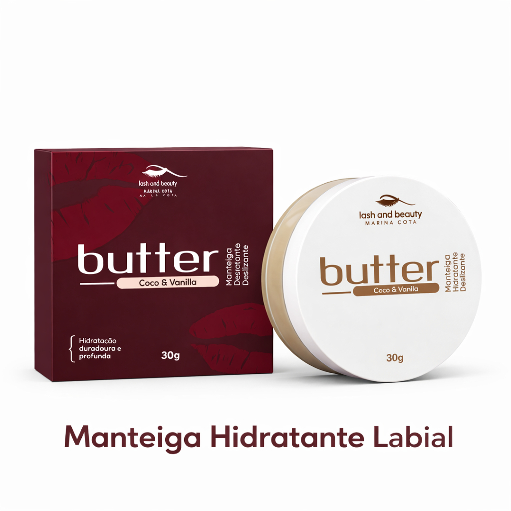 Manteiga Hidratante Labial Coco & Vanilla 30g Finalizador de Procedimento Labial e Rosto