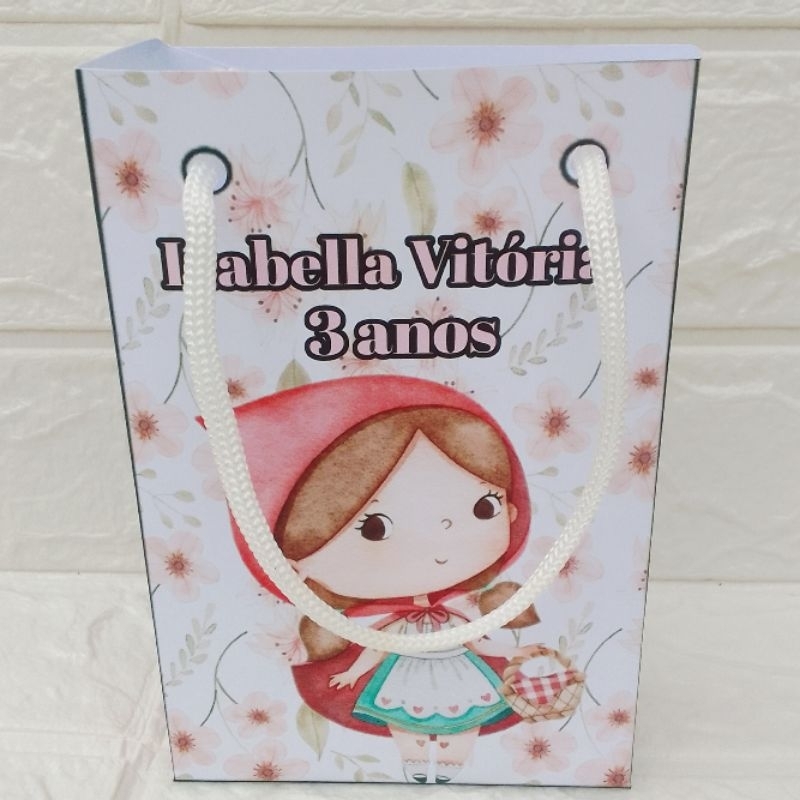 Sacolinhas Personalizadas Chapéuzinho Vermelho |Lembrancinhas Surpresa |Festa Infantil