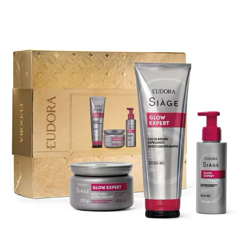 Kit Presente Eudora Siàge Glow Expert (3 itens)