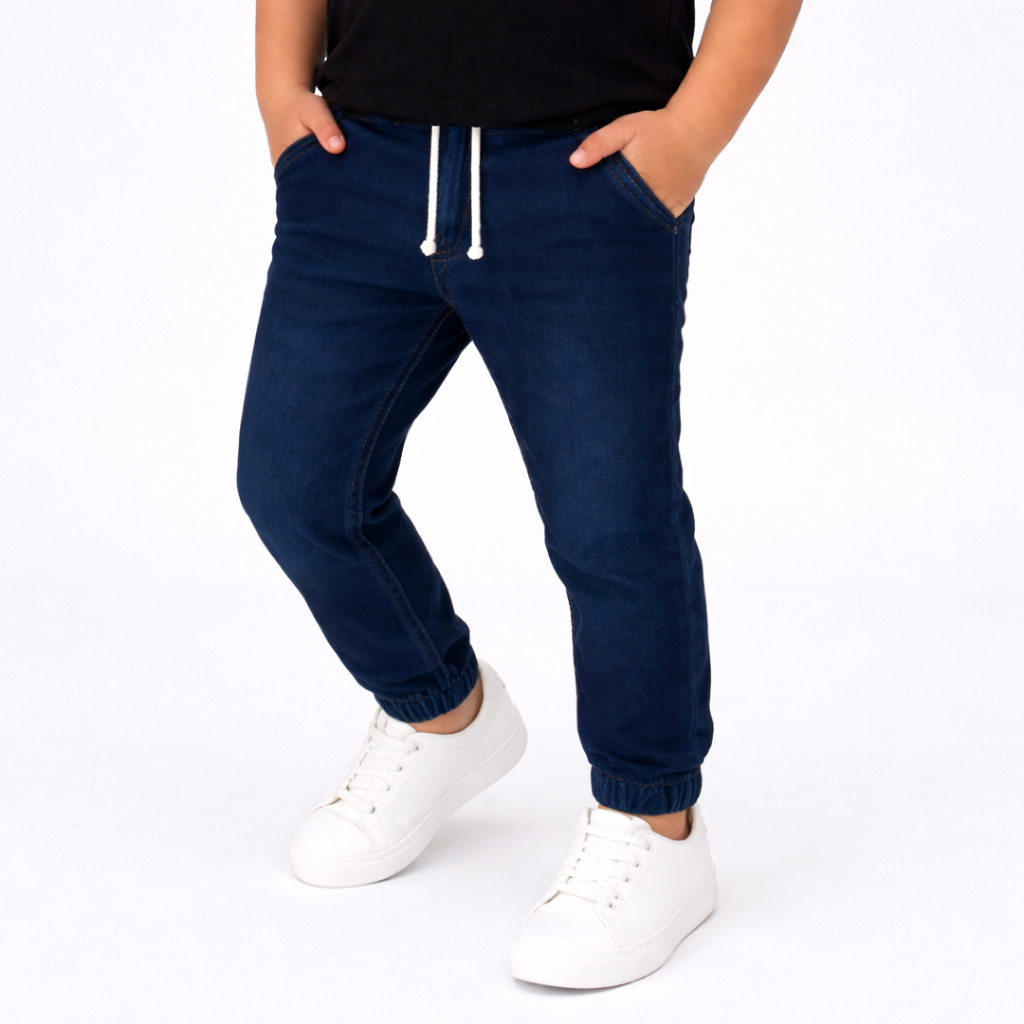 Calça Jeans Jogger Infantil Lycra Menino