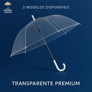 Guarda Chuva Sombrinha Transparente Automático Reforçado Bengala Grande Eventos Decoração Adulto Criança em Oferta na Shopee