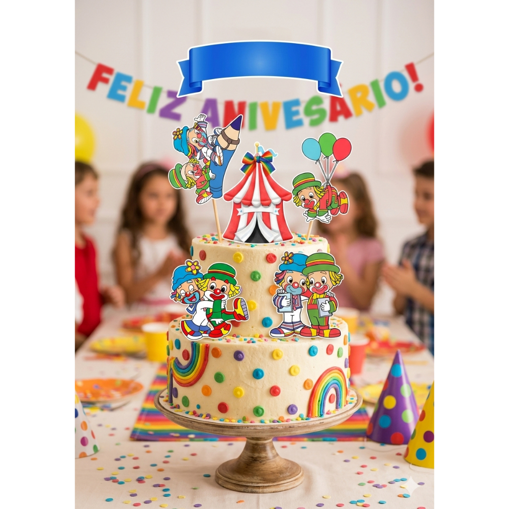 TOPO DE BOLO - PATATI E PATATA - TOPPER PERSONALIZADO