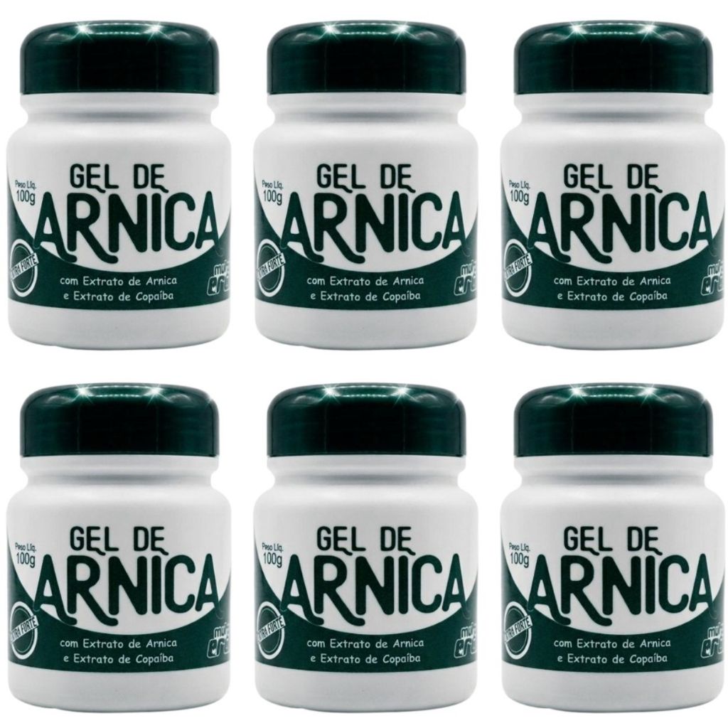 GEL DE ARNICA OLEO DE COPAIBA MULTI ERVAS 100gr DEMAZON KIT 6 UND