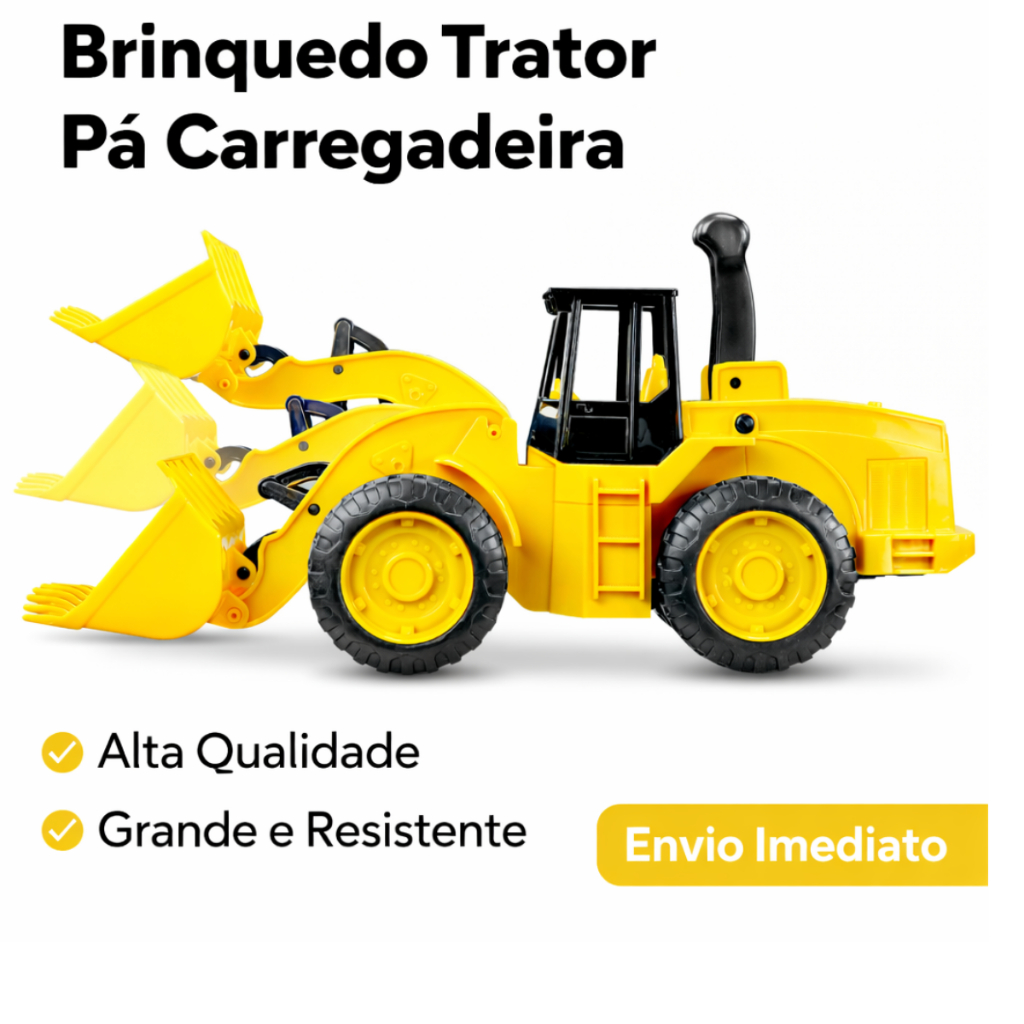 Brinquedo Trator Carregadeira Roma Workers Articulado Realista Infantil Menino Carrinho Veiculo Brinquedos Kids Promoção