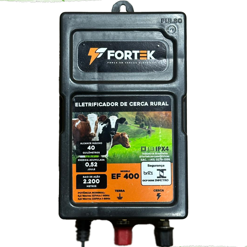 Aparelho De Choque Elétrico Eletrificador Cerca Eletrica Rural 40km