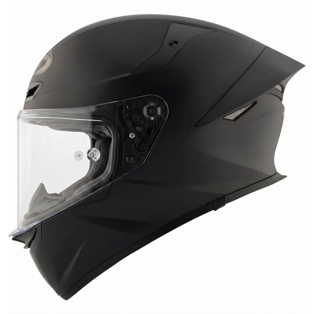 Capacete Kyt Tt Revo Plain Preto Fosco Com Aerofólio