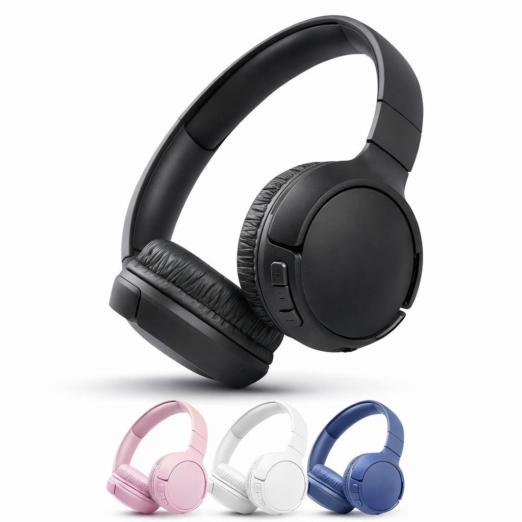 Fone De Ouvido BT510 Sem Fio Bluetooth Confortável Com Micro Fone Pure Bass Cancelamento Ruído