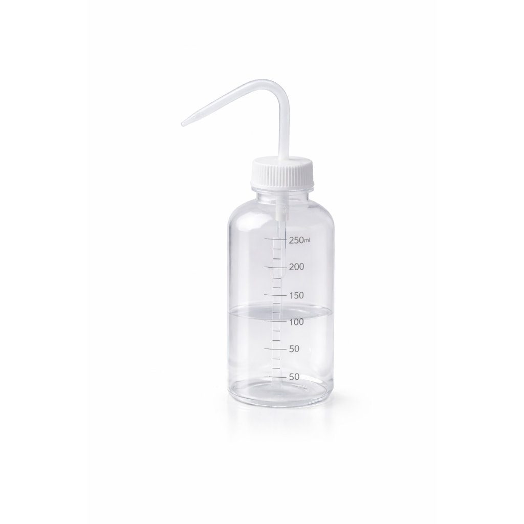 Almotolia 250ml Transparente Frasco Aplicador Graduado Uso Hospitalar Laboratorial Higiene