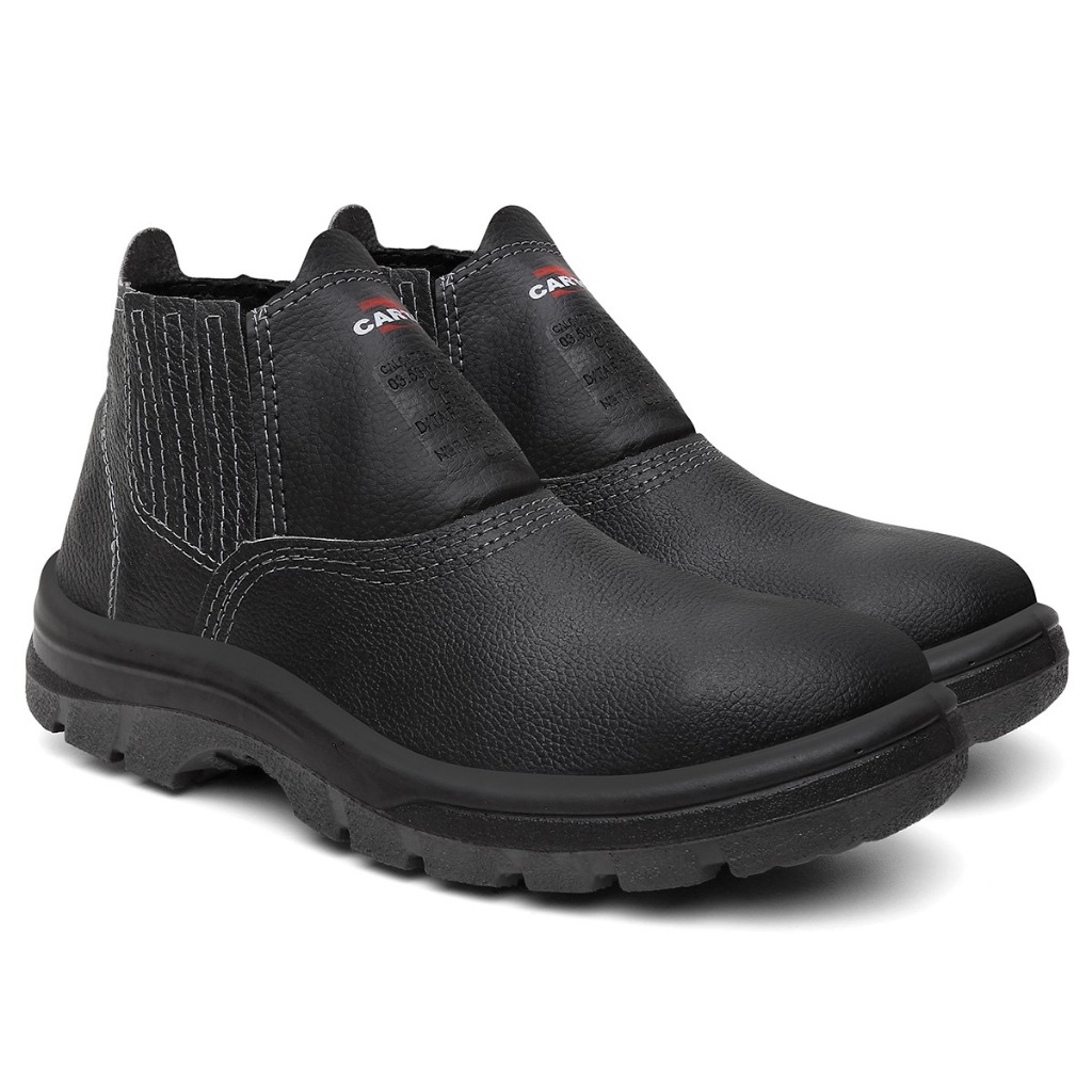 Bota Botina em Couro Legitimo Confortavél Ultra Leve e Macia Com CA Produto Original