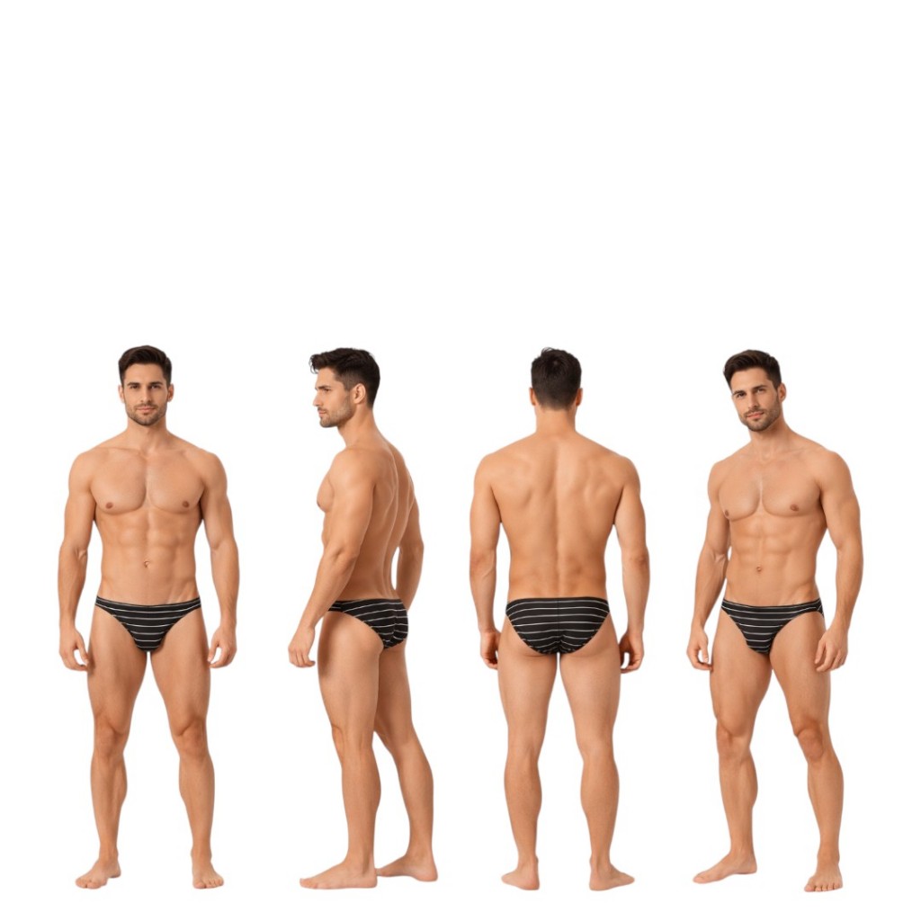 Sunga Retrô Masculina Slim 3 cm Lateral Anos 80