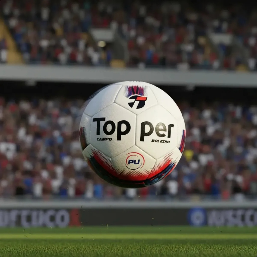 Bola de Futebol Campo Topper Boleiro Couro Sintético Lançamento Original