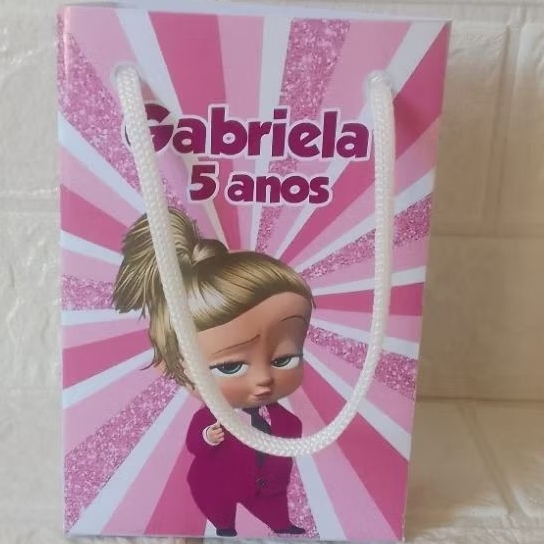 Sacolinhas Personalizadas Poderosa Chefinha Loira |Lembrancinhas Surpresa |Festa Infantil