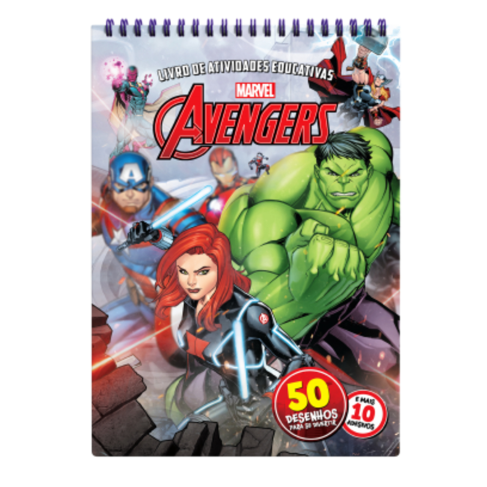 Livro de Colorir Marvel Avengers 50 Páginas · foto 2
