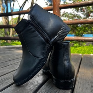 Bota masculina  Social Conforto Botina Masculina Ortopédica Couro legitimo promoçon