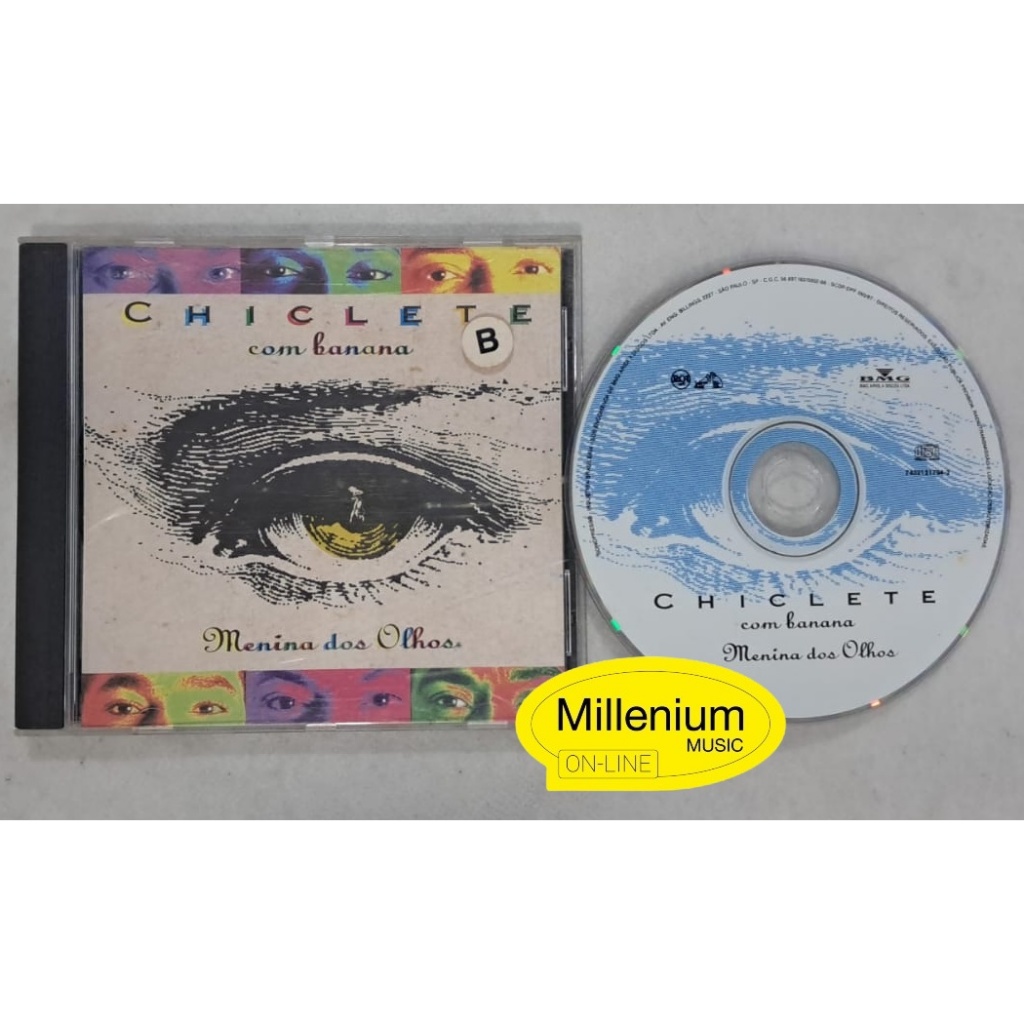 CD Chiclete Com Banana  Menina Dos Olhos 1995 Original Gravadora Colecionador Ótimo Estado