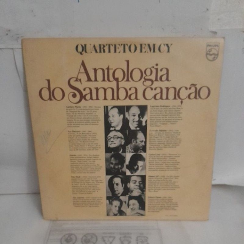 lp vinil quarteto em cy  . antologia do samba canção