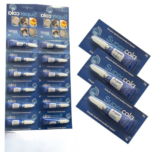 Kit até 12 Cola Instantânea 3g Uso Geral, cola tudo super cola bond (cerâmica, couro, plástico, borracha, porcelana)