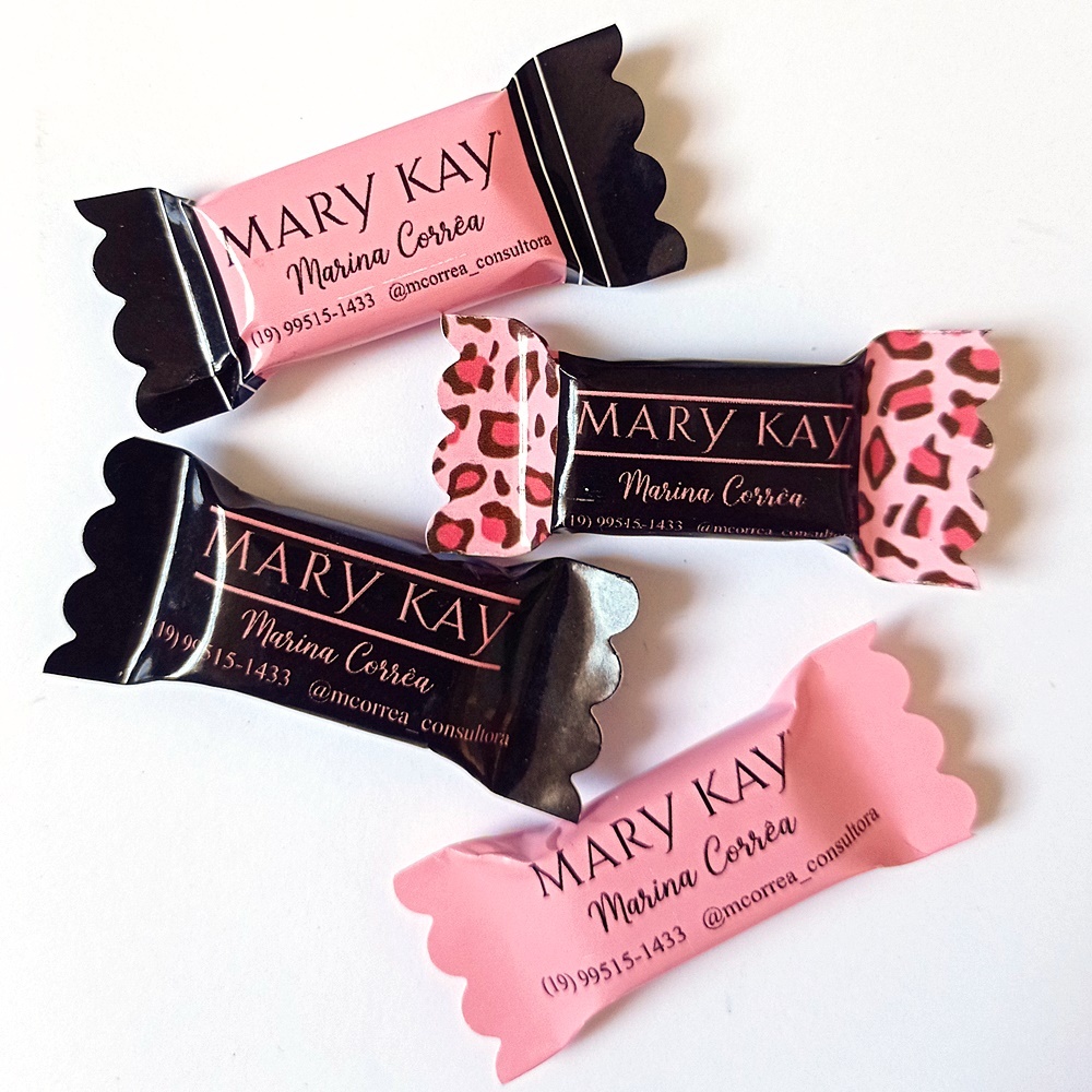 Balas Personalizadas para Consultora Mary Kay | Brinde Cliente Pedido Lembrancinha Revendedora Beleza