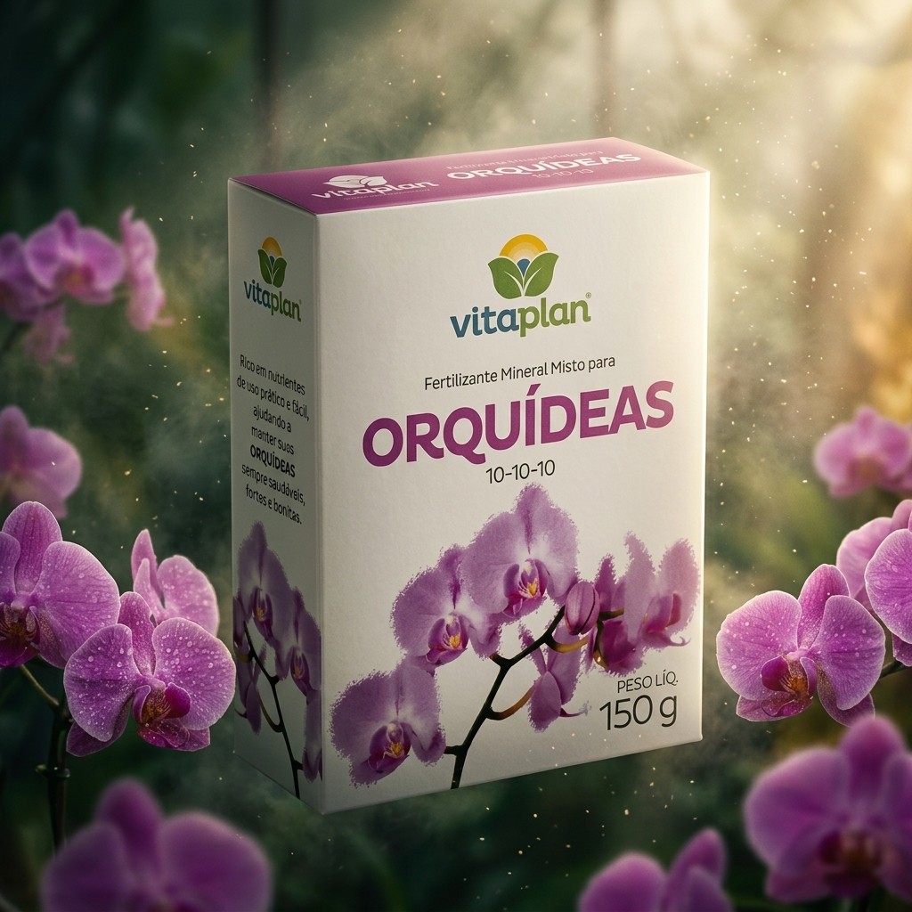 Fertilizante Adubo para Orquideas NPK 10-10-10 Vitaplan 150g Phalaenopsis Cattleya Vanda Cymbidium