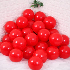 Balões São Roque Bexigas Vermelho Quente C/50 Unidades