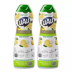 Kit 2un Saponáceo Cremoso UAU Limão 250ml
