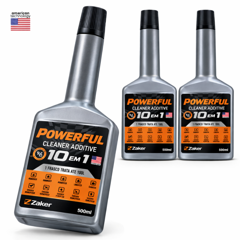 Combo 3 Aditivos Combustivel Limpeza 10 em 1 Powerful Gol Polo Voyage Nivus Tcross Golf