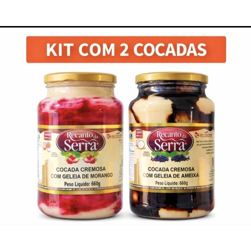 Cocada cremosa Recanto da serra kit cocada cremosa