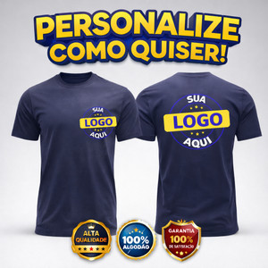 CAMISETA 100%ALGODÃO ESTAMPADA SUA ART LOGO FRASE FOTO UNIFORME PERSONALIZADA ALTA DEFINIÇÃO UNISSEX