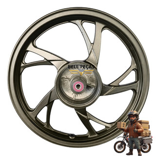 Roda Traseira Pop 100 / Pop 110i Tambor Pé De Galinha Liga Leve Preto