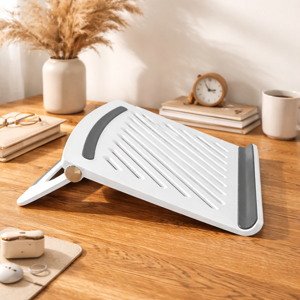 Suporte Notebook Ajustável Dobrável Ventilação Tablet Portátil Ajustável Ergonômico Universal Leve