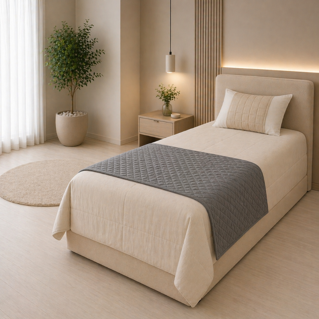 Peseira Solteiro 1,60x60 Matelada – Microfibra Macia | Decorativa Cama Luxo