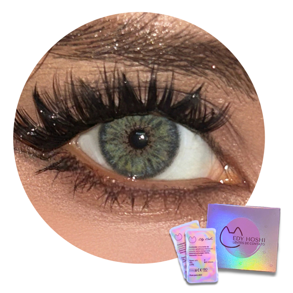 Lente de Contato Edy Hoshi Brasil Manaus - Par Anual Breeze Gray Micropupila