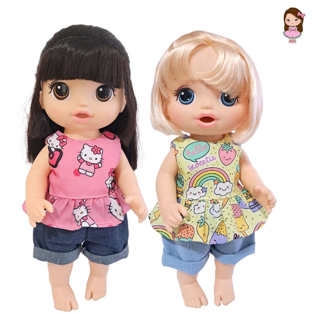 Roupa para boneca Baby Alive - Vários Modelos - (Baby Alive de 31cm de altura)