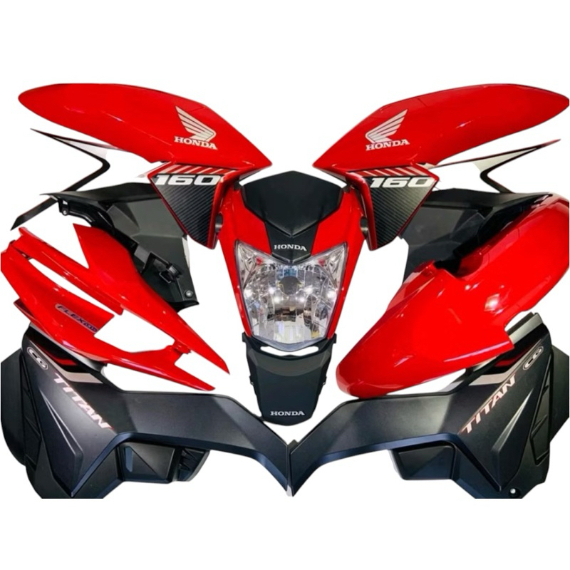 KIT CARENAGEM COMPLETO CG TITAN 160 VERMELHO PEROLIZADO 2018