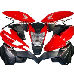 KIT CARENAGEM COMPLETO CG TITAN 160 VERMELHO PEROLIZADO 2018