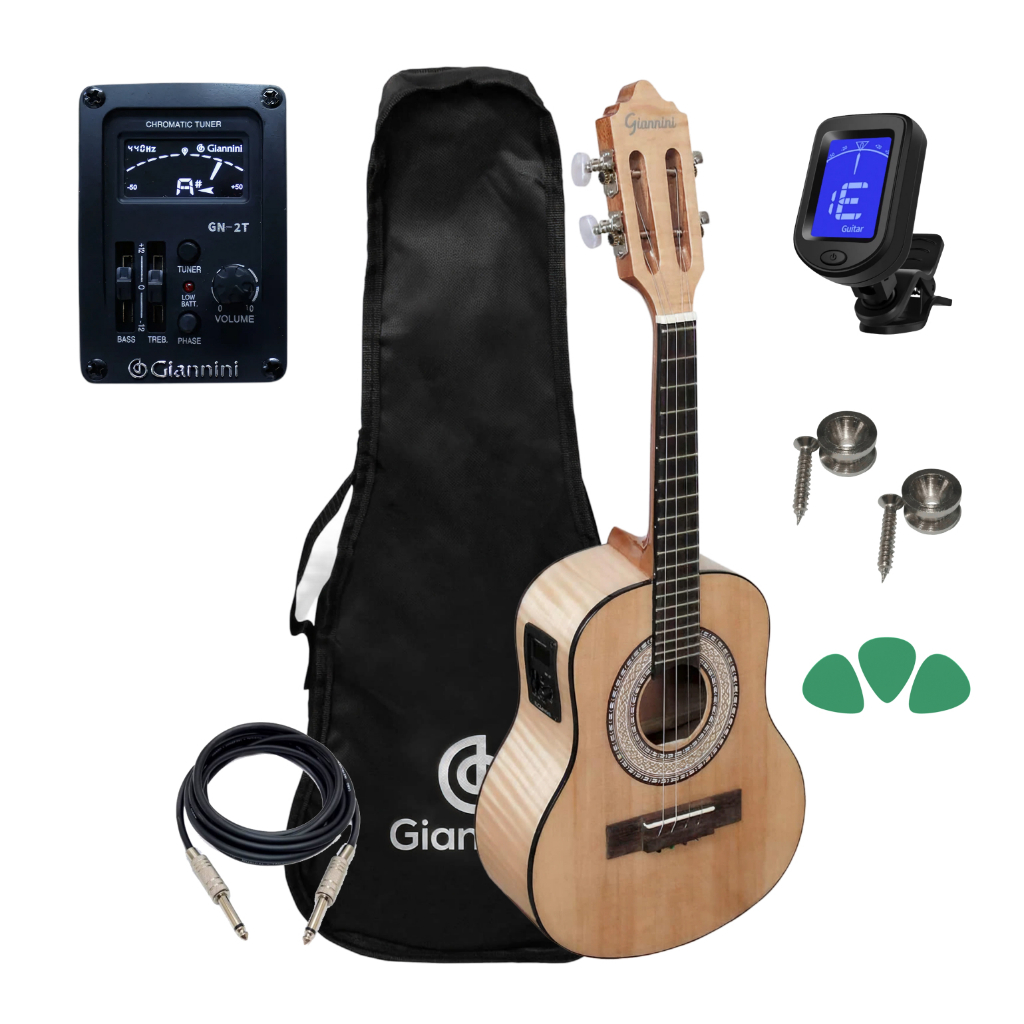 Cavaquinho Eletroacústico Giannini Cs-34 Fmg Eq + Acessórios