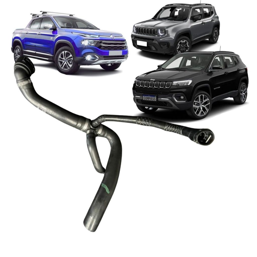 Mangueira Inferior Radiador Fiat Toro Jeep Renegade Compass 2.0 2016/+ Original Tubeira Radiador