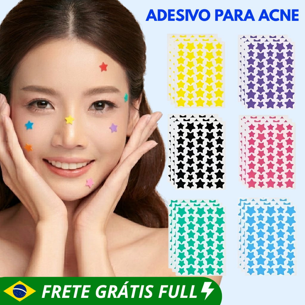 Acne Espinha Cravos Adesivos Estrela , Patch Hidrocoloidal Tratamento Cravo, acne e Espinhas, Cuidados Com A Pele Stars