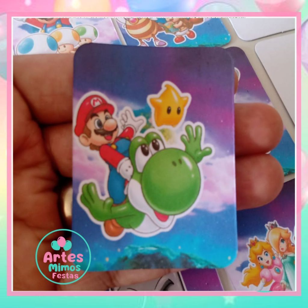 jogo da memória Super Mario Galaxy personalizados para festas temático lembrancinhas mimo aniversario infantil educativo