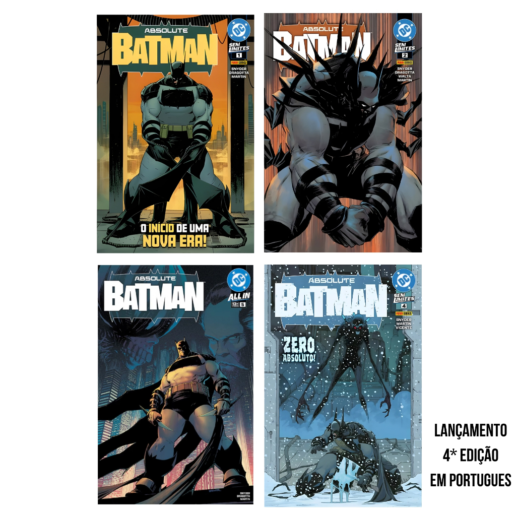 Revista HQ Absolute Batman Original Novo Lacrado Panini Dc Comics Coringa Superman Liga Livro Boneco