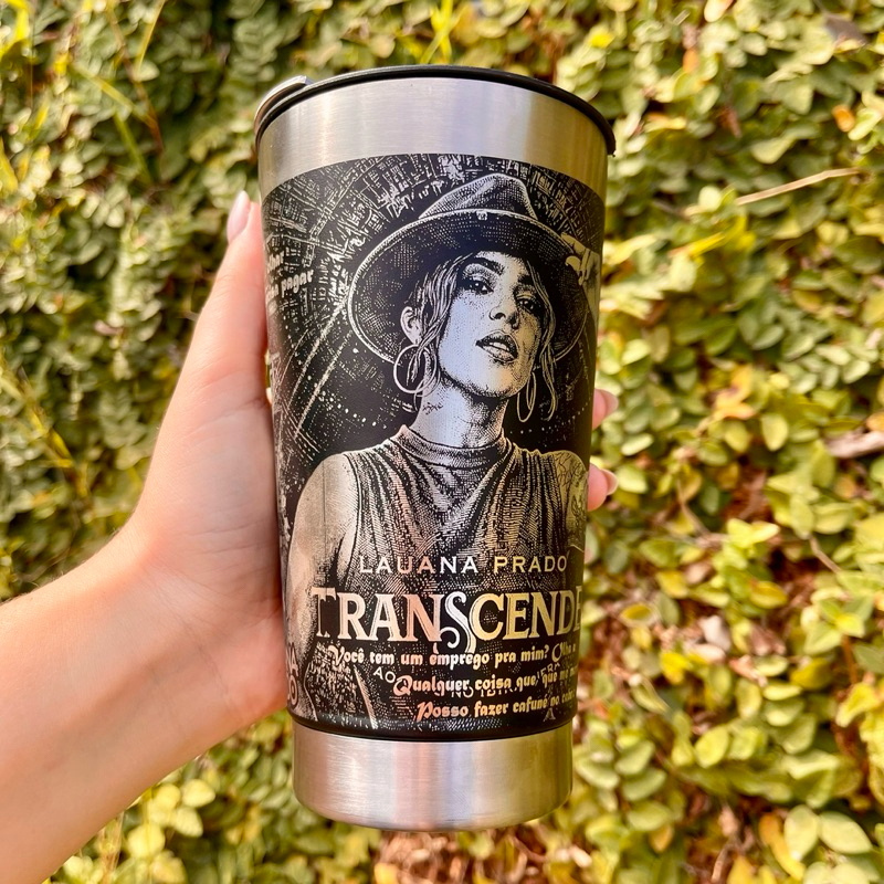 Copo Térmico LAUANA PRADO 473ml Premium com Personalização 360°