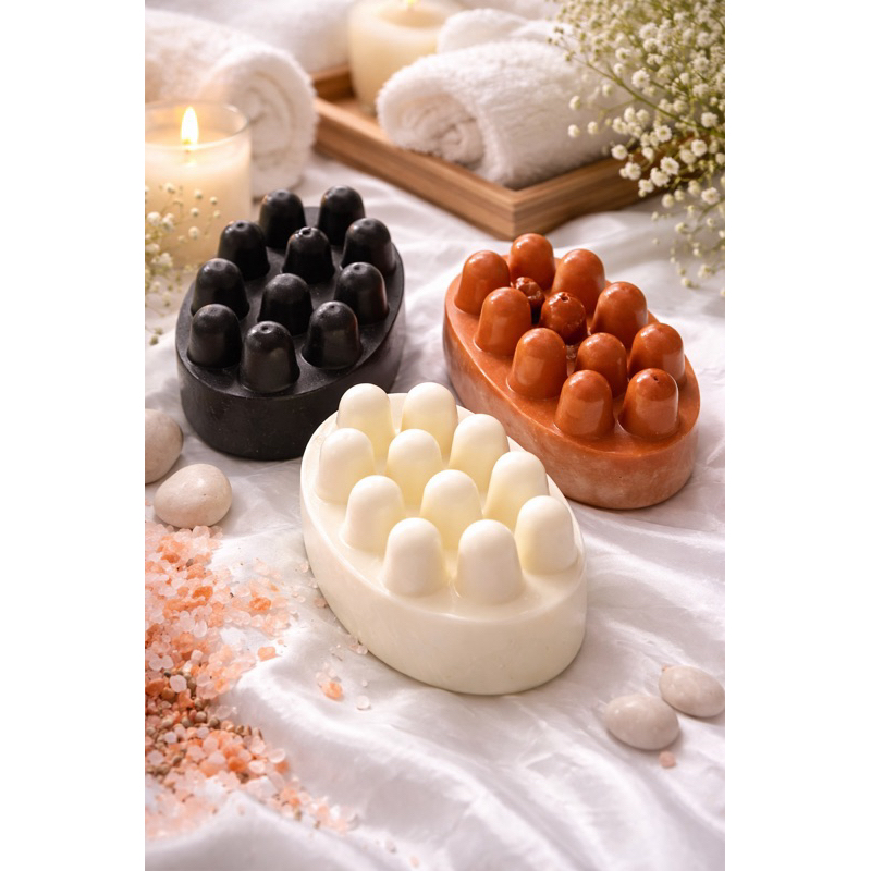 Sabonete Massageador (clareador, espinha e foliculite, anti oleosidade , 3 em 1)