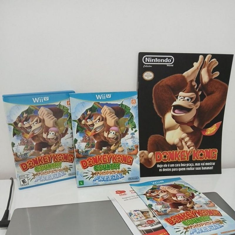 donkey kong country tropical freeze nintendo wii u  com luva+revista