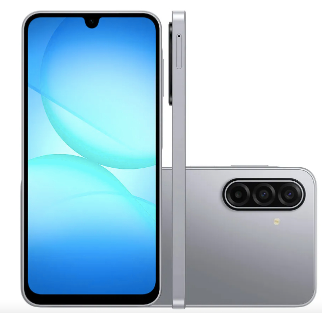 Celular Galaxy A17 4G 128GB Nfc Tela 6.7 Câmera Tripla 50MP Samsung CINZA