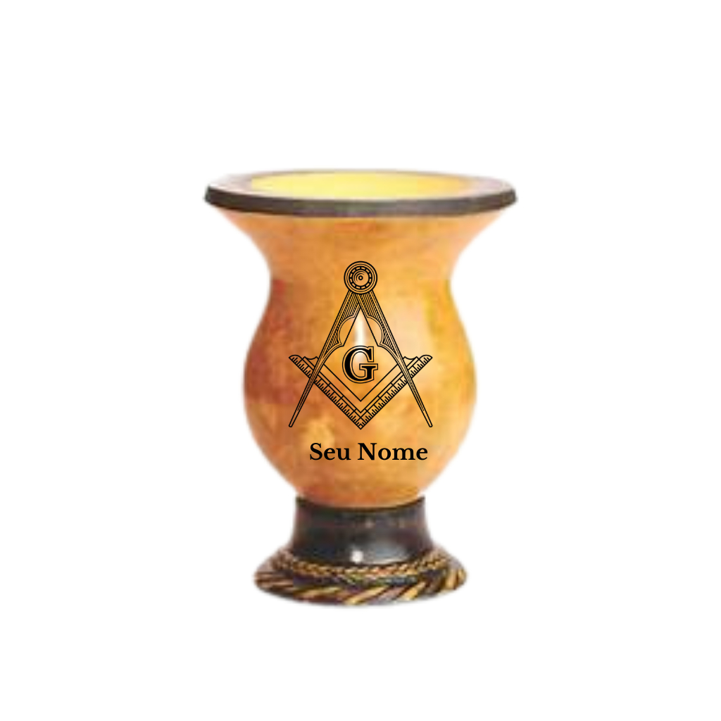 Cuia Mate Chimarão Personalizada Massonaria maçon
