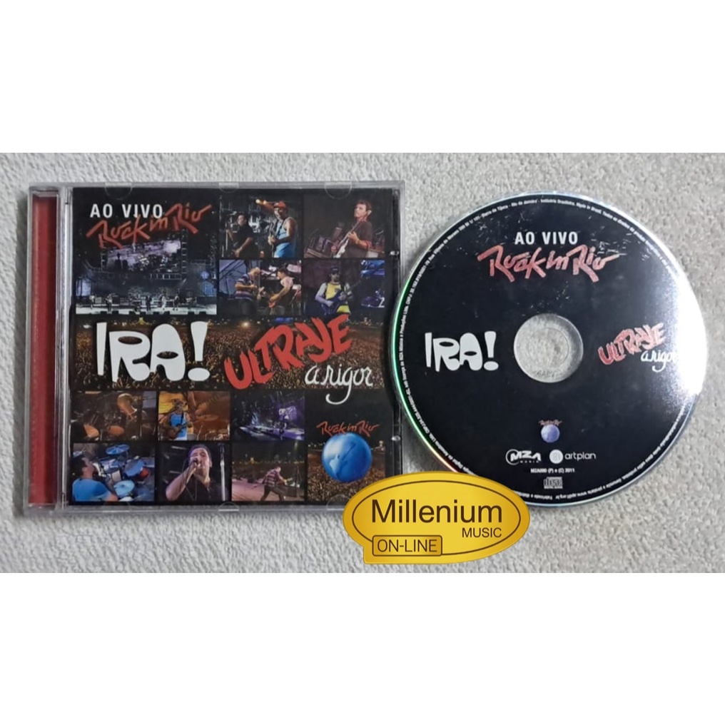 CD Ira!  Ultraje A Rigor  Ao Vivo Rock In Rio 2011 Original Gravadora Colecionador Ótimo Estado