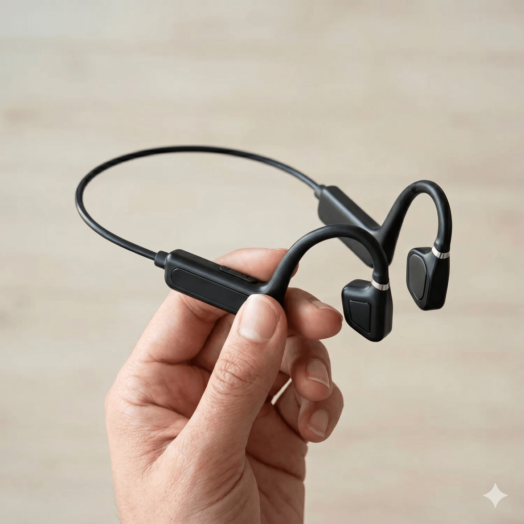 Fone bluetooth condução óssea Fone esportivo Fone bluetooth ciclismo - Fone bluetooth para corrida  QUALIDADE NA CORRIDA