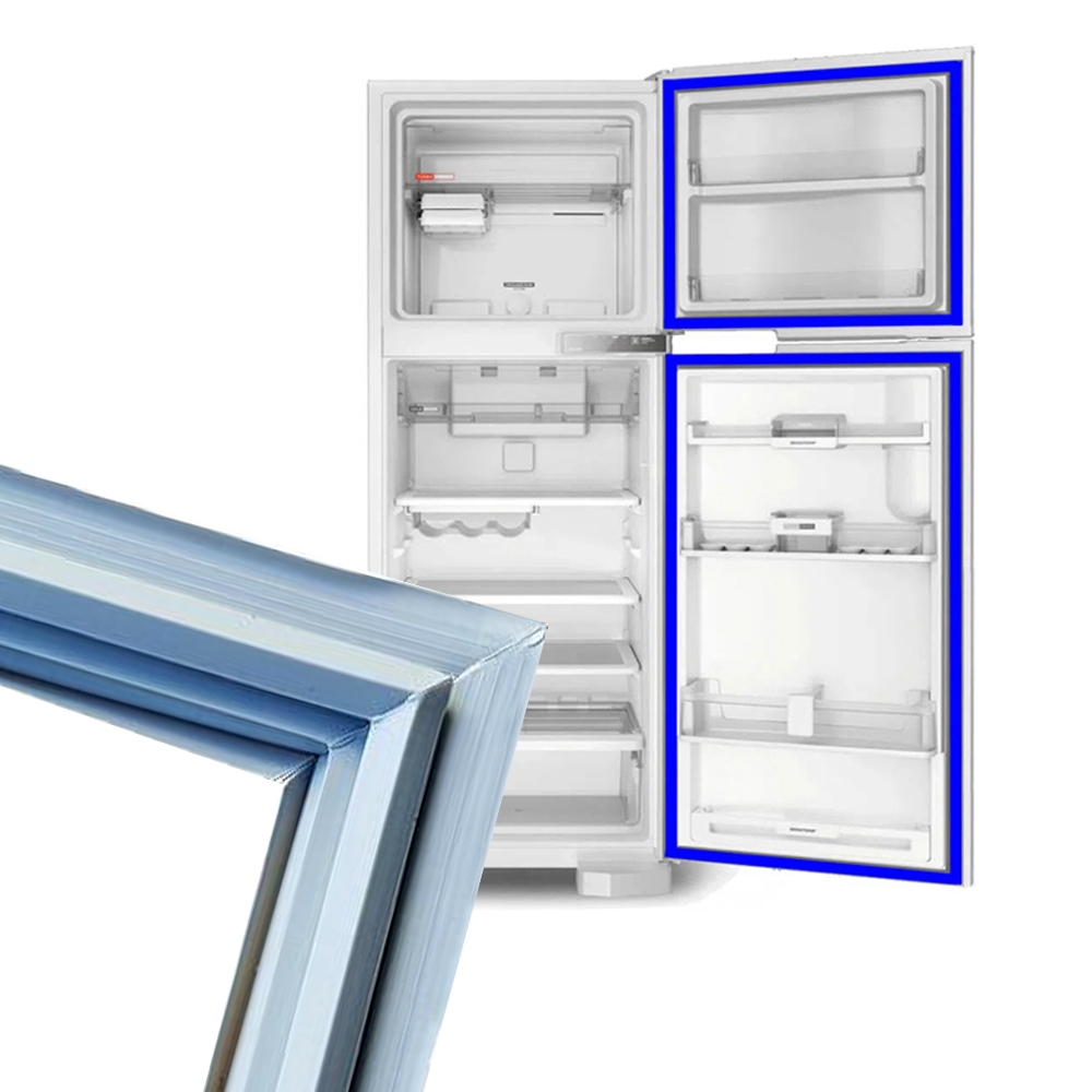 Kit Borracha Porta e Freezer Geladeira Para Marca Electrolux Df35a Dc35a
